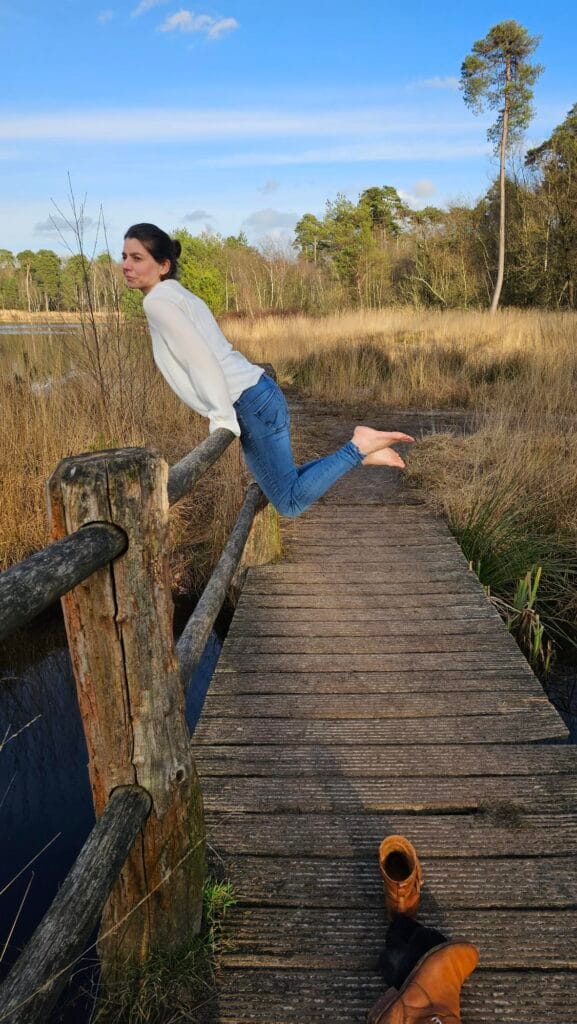 Sofia Chalkidis tijdens een wandeling in de natuur